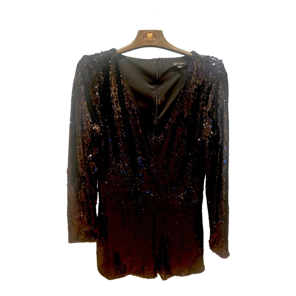 Black and sparkles! Evening wear! Size XL. Shorts/one piece.